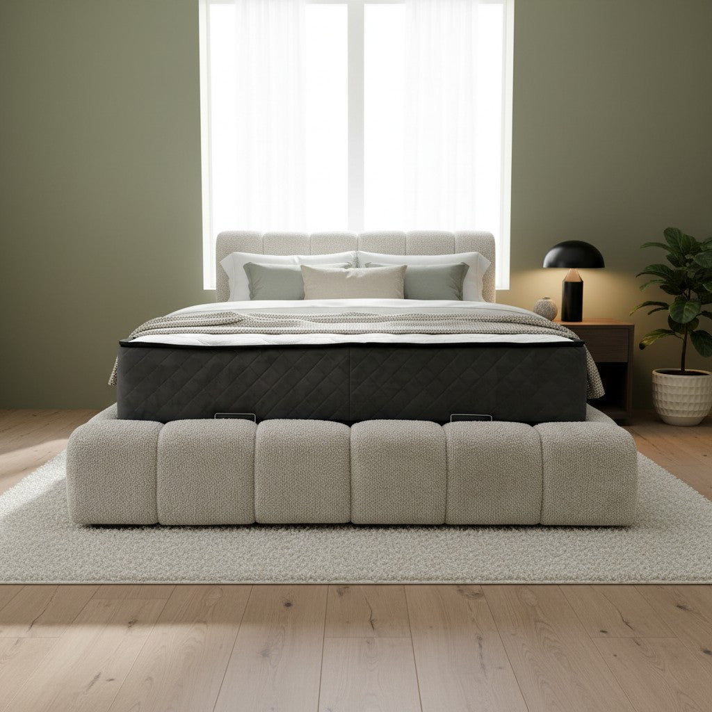 Lit coffre Bubble Dallas 160x200 | Leader Meubles