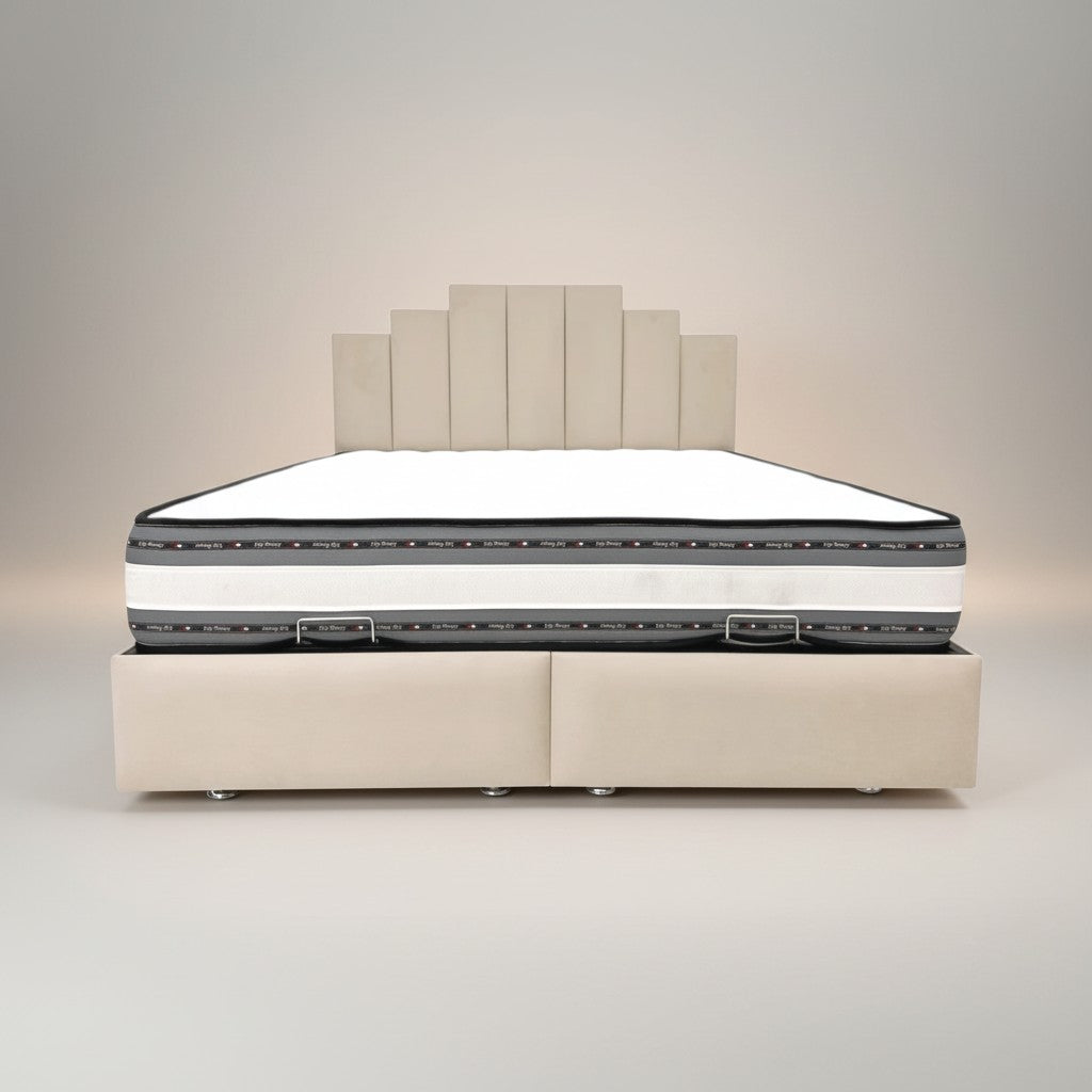 Lit coffre Pyramide 180x200 |  Leader Meubles