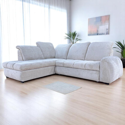 Canapé d'angle BONNY, convertible, coffre