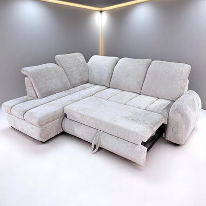 Canapé d'angle BONNY, convertible, coffre