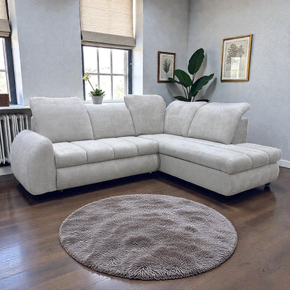 Canapé d'angle HONNY, convertible, coffre