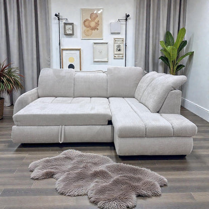 Canapé d'angle HONNY, convertible, coffre