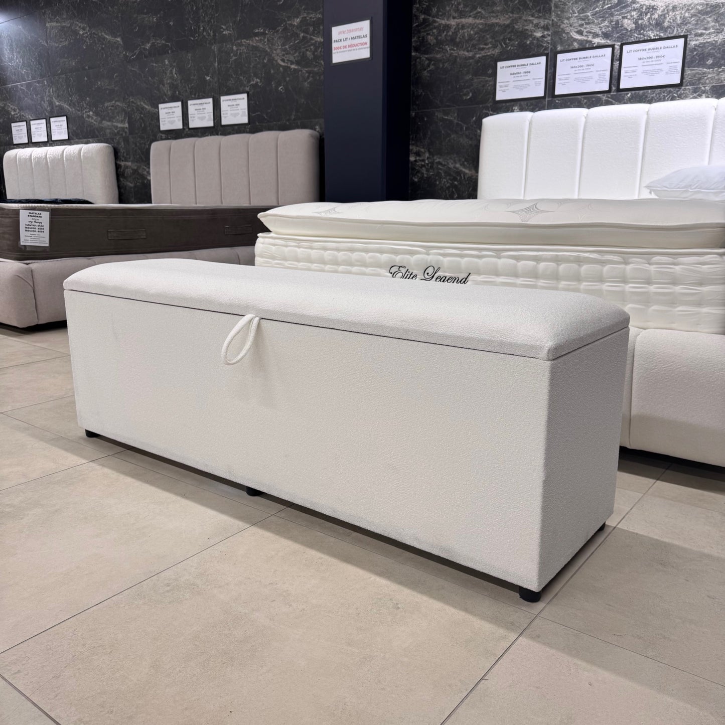 Banquette avec coffre de rangement