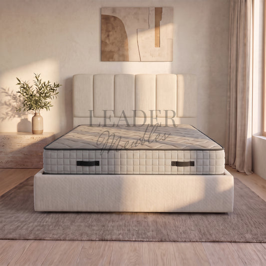 Cadre de lit Julia + Sommier tapissier inclus |  Leader Meubles