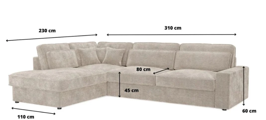 Canapé d'angle LENNY