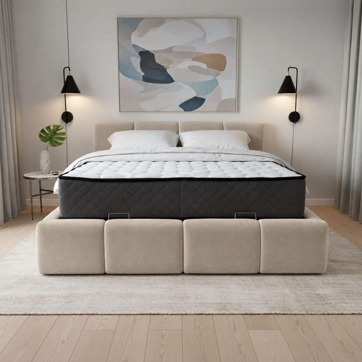 Lit coffre Bubble Oslo 160x200 |  Leader Meubles