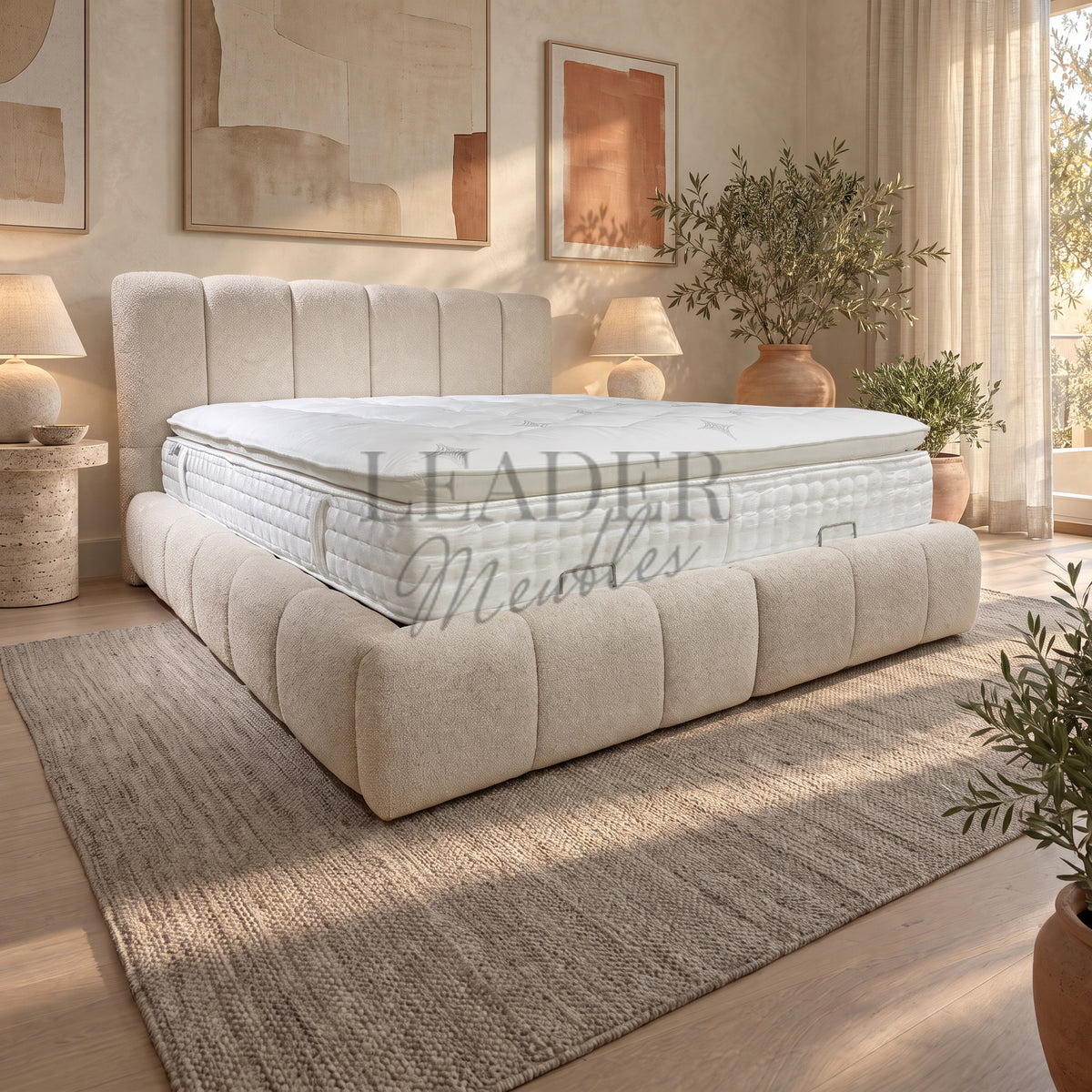 Lit coffre Bubble Dallas 160x200 |  Leader Meubles