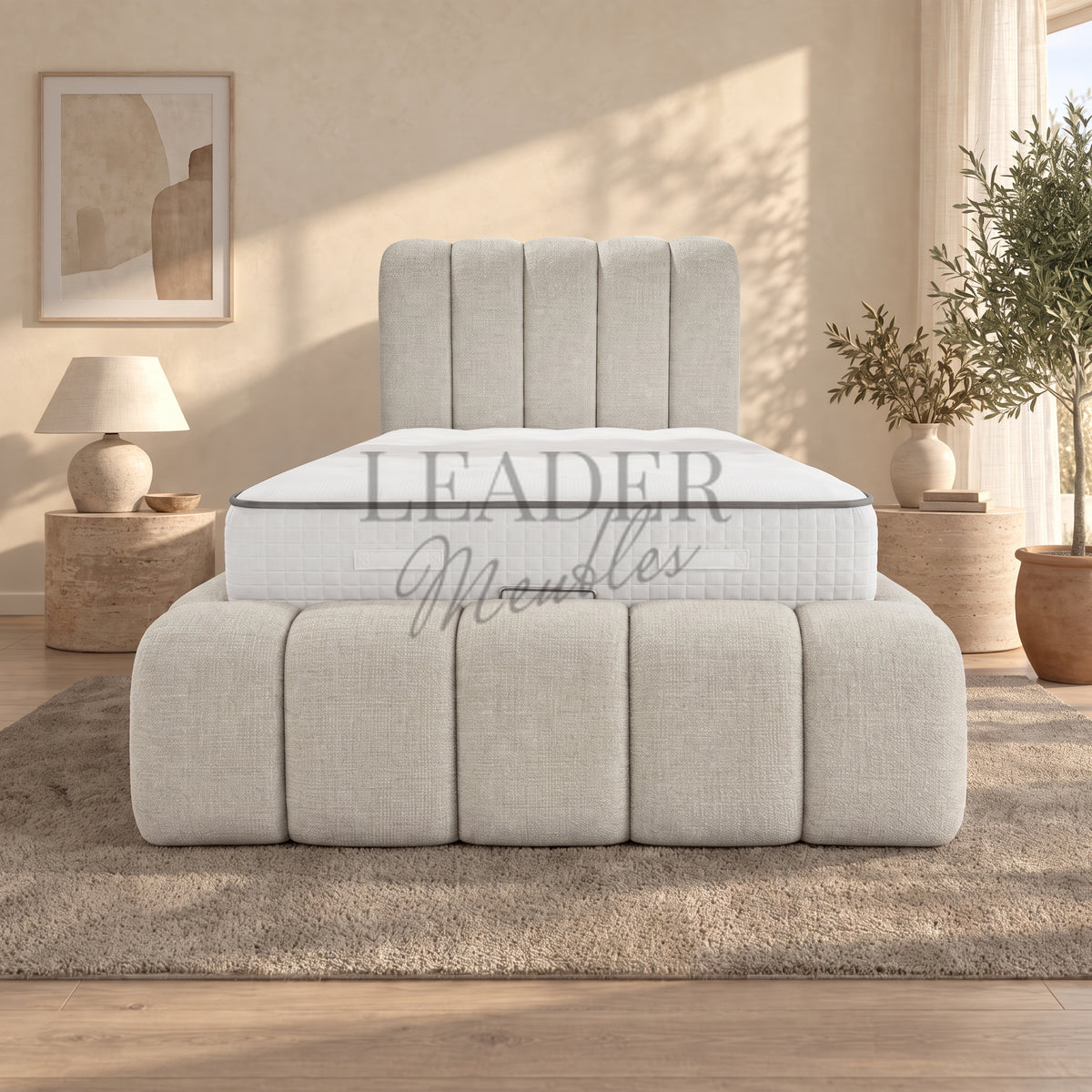 Lit coffre Bubble Dallas 90x190 |  Leader Meubles