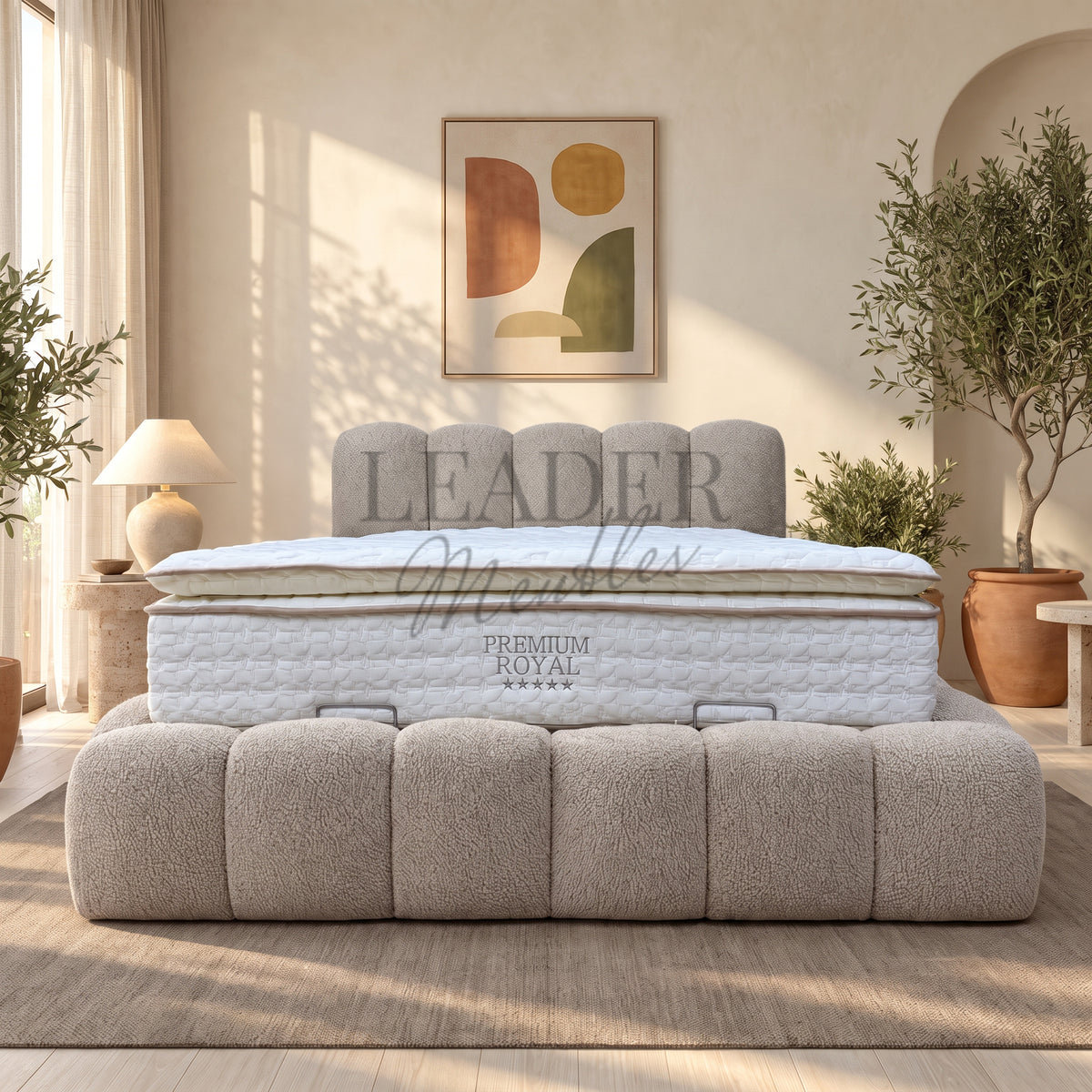 Lit coffre Bubble Toronto 160x200 |  Leader Meubles