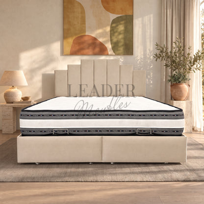Lit coffre Pyramide 140x190 |  Leader Meubles