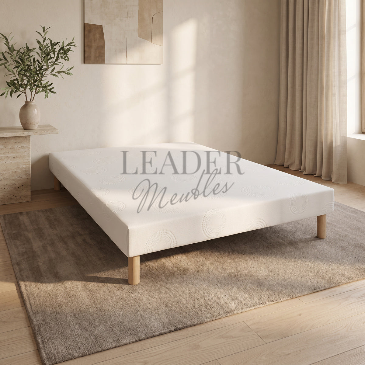 Sommier + Matelas 25cm (ferme) |  Leader Meubles